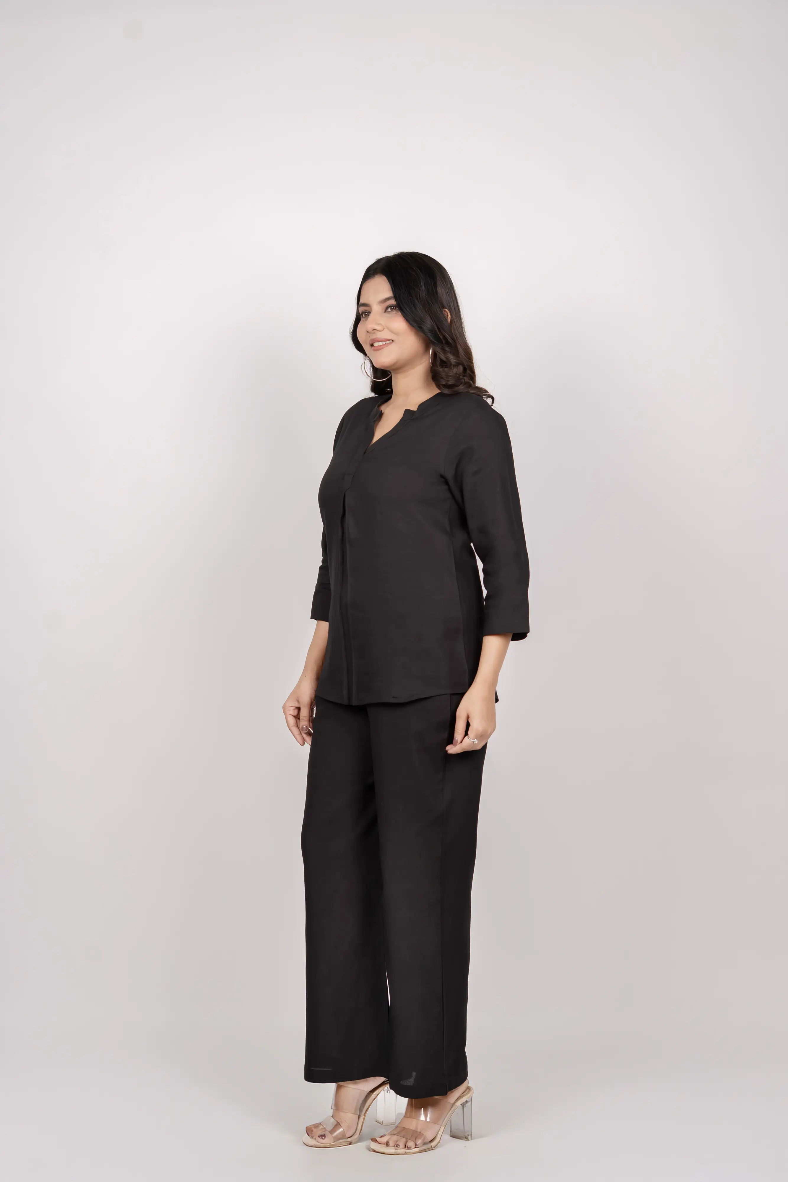 Black Viscose co-ord set - Image 7