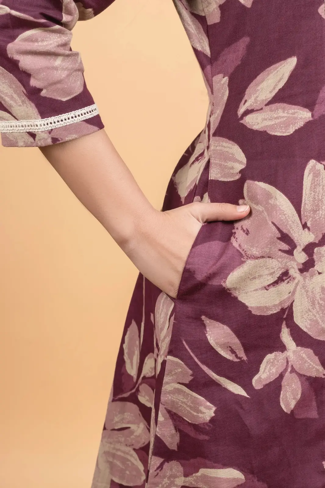 Purple A-Line Kurti - Image 9