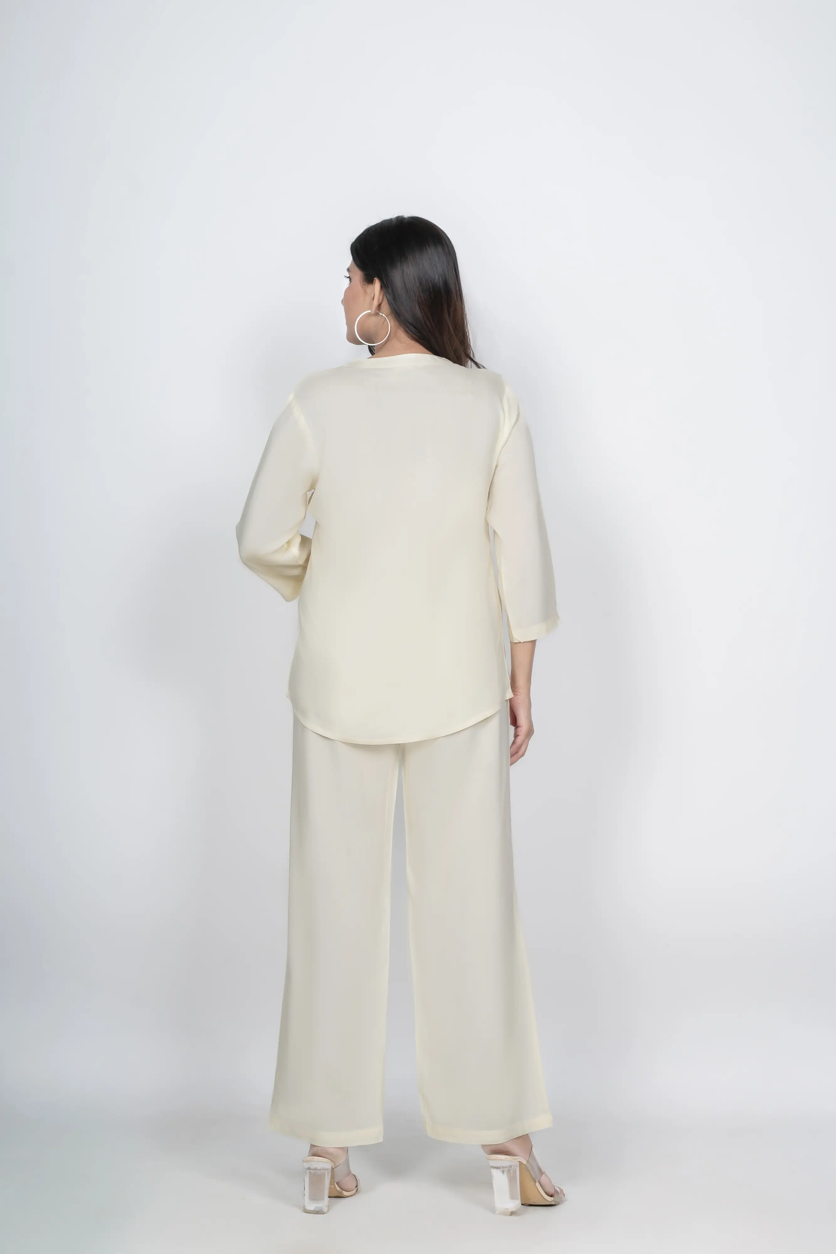 Cream Viscose co-ord set - Image 4