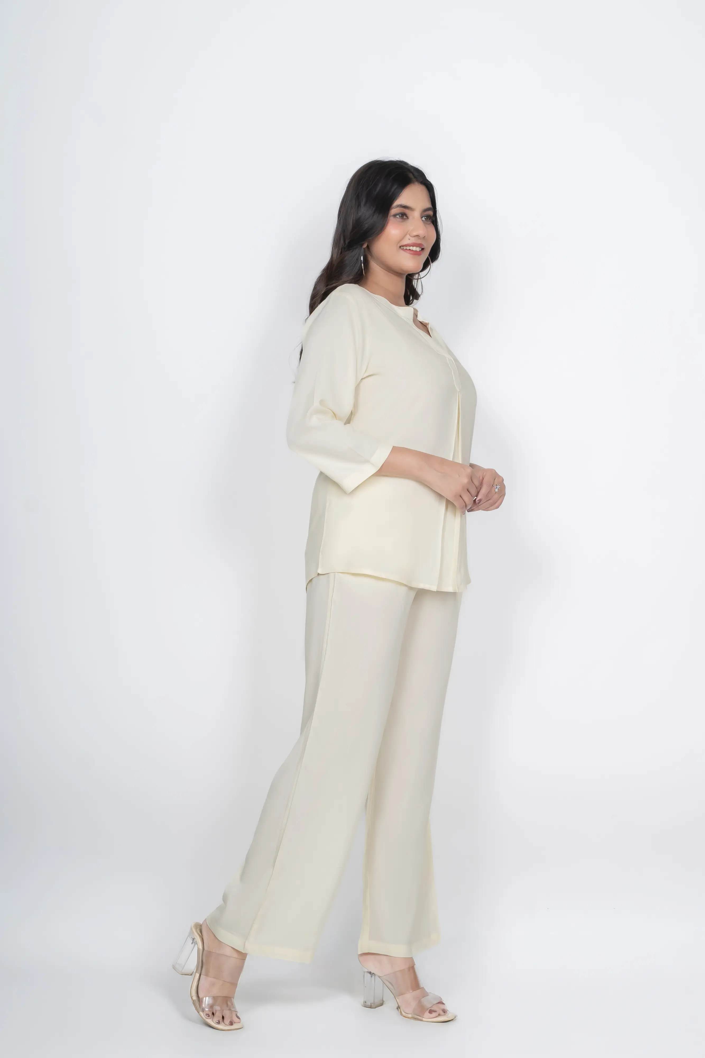 Cream Viscose co-ord set - Image 7