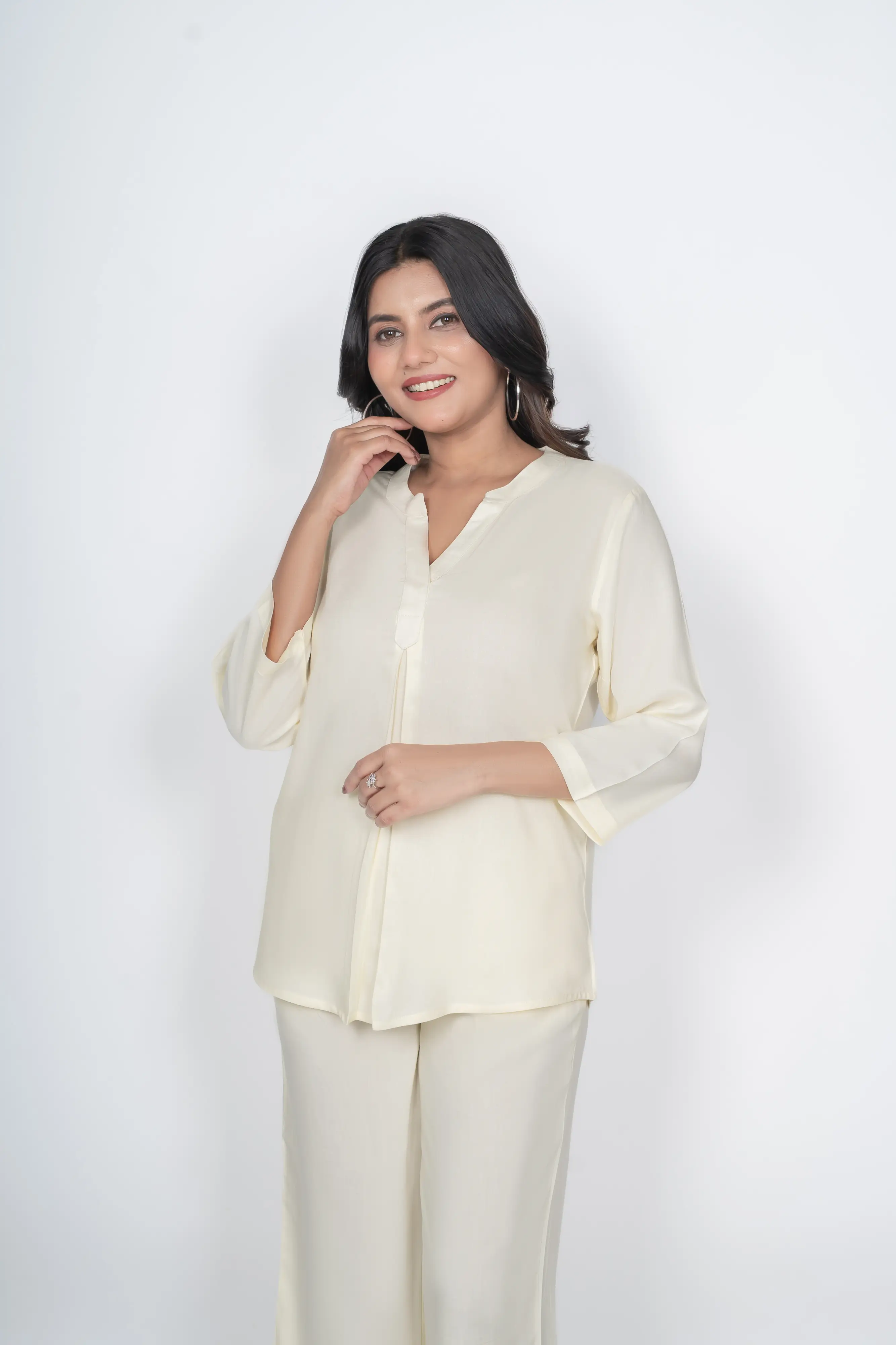 Cream Viscose co-ord set - Image 8
