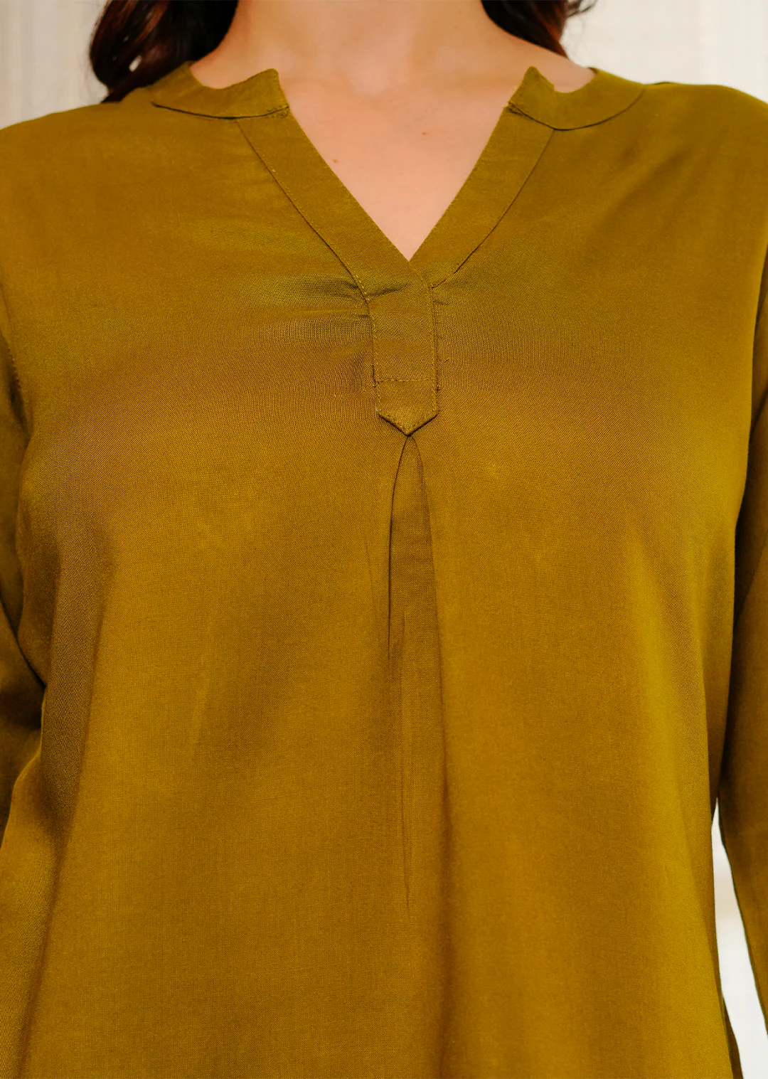 Deep Olive  Viscose co-ord set - Image 3