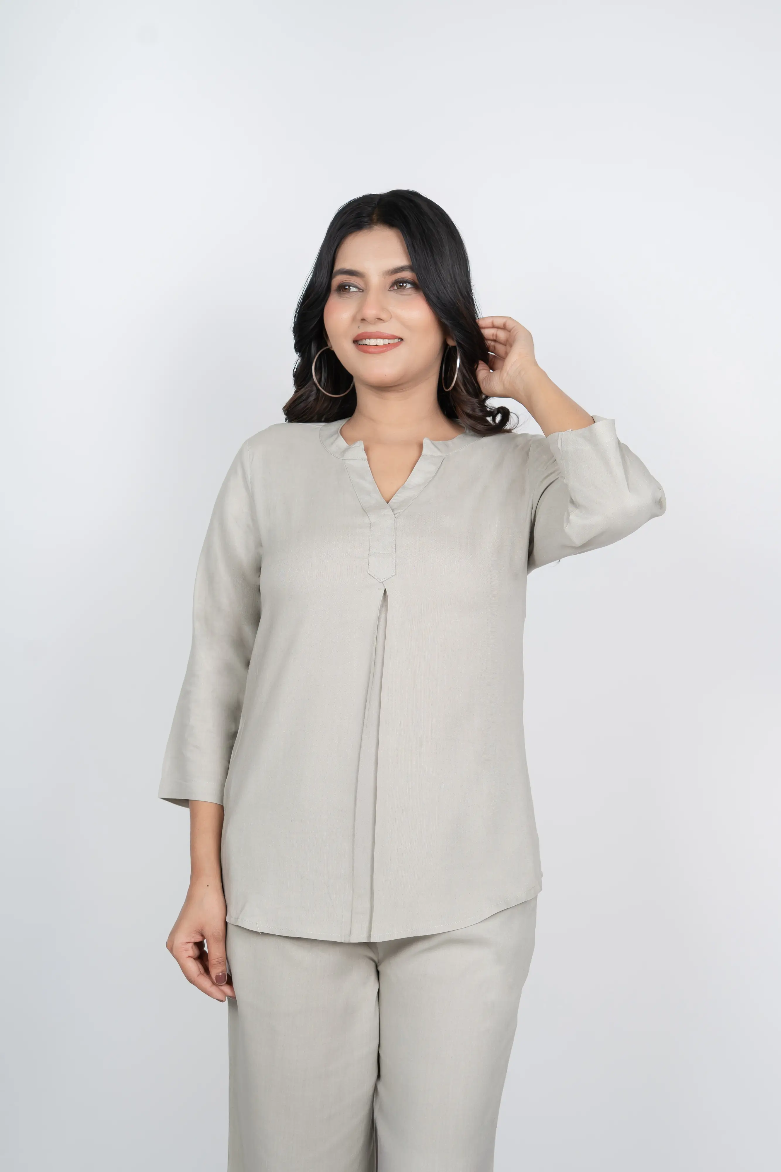 Grey Viscose co-ord set - Image 3