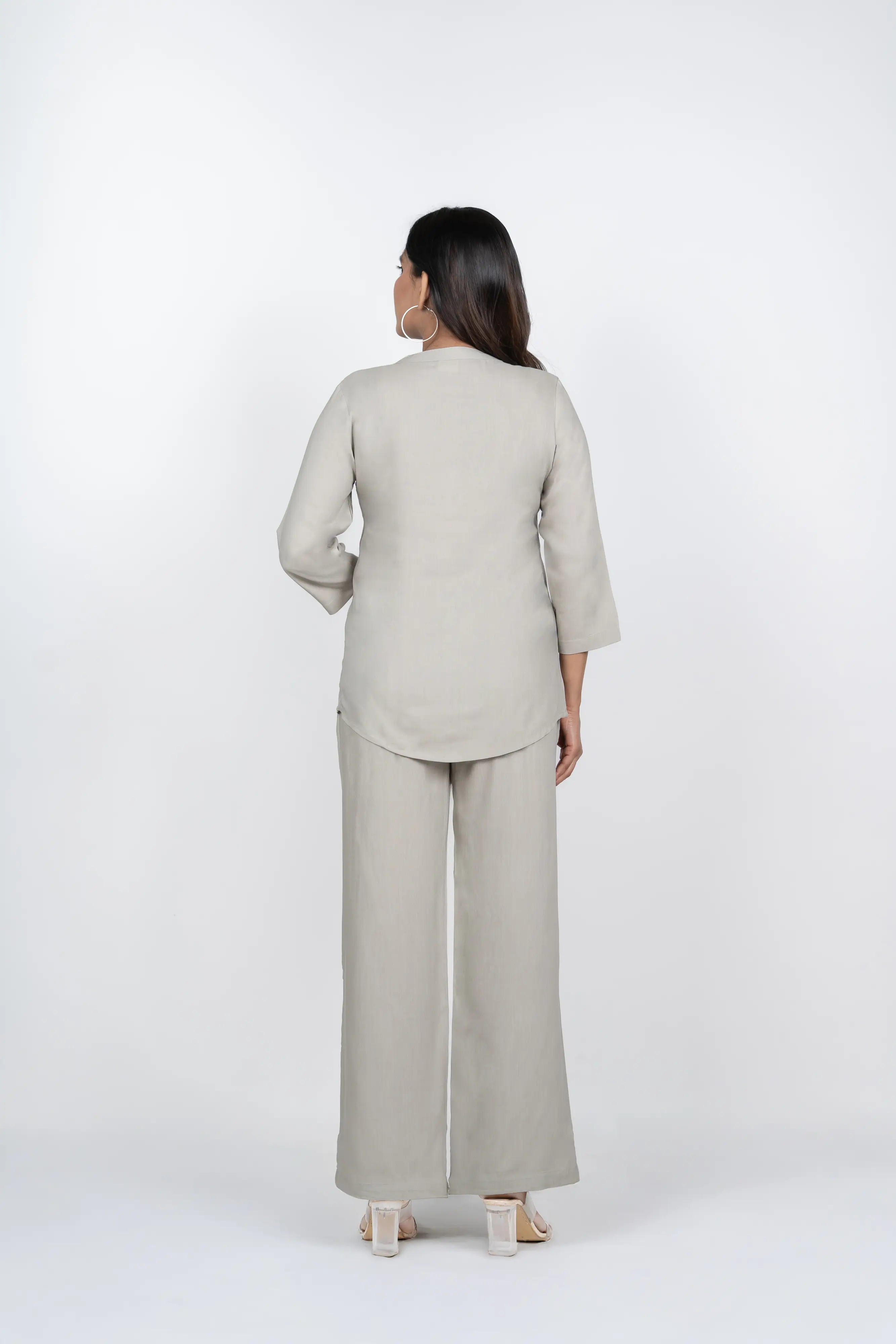 Grey Viscose co-ord set - Image 4