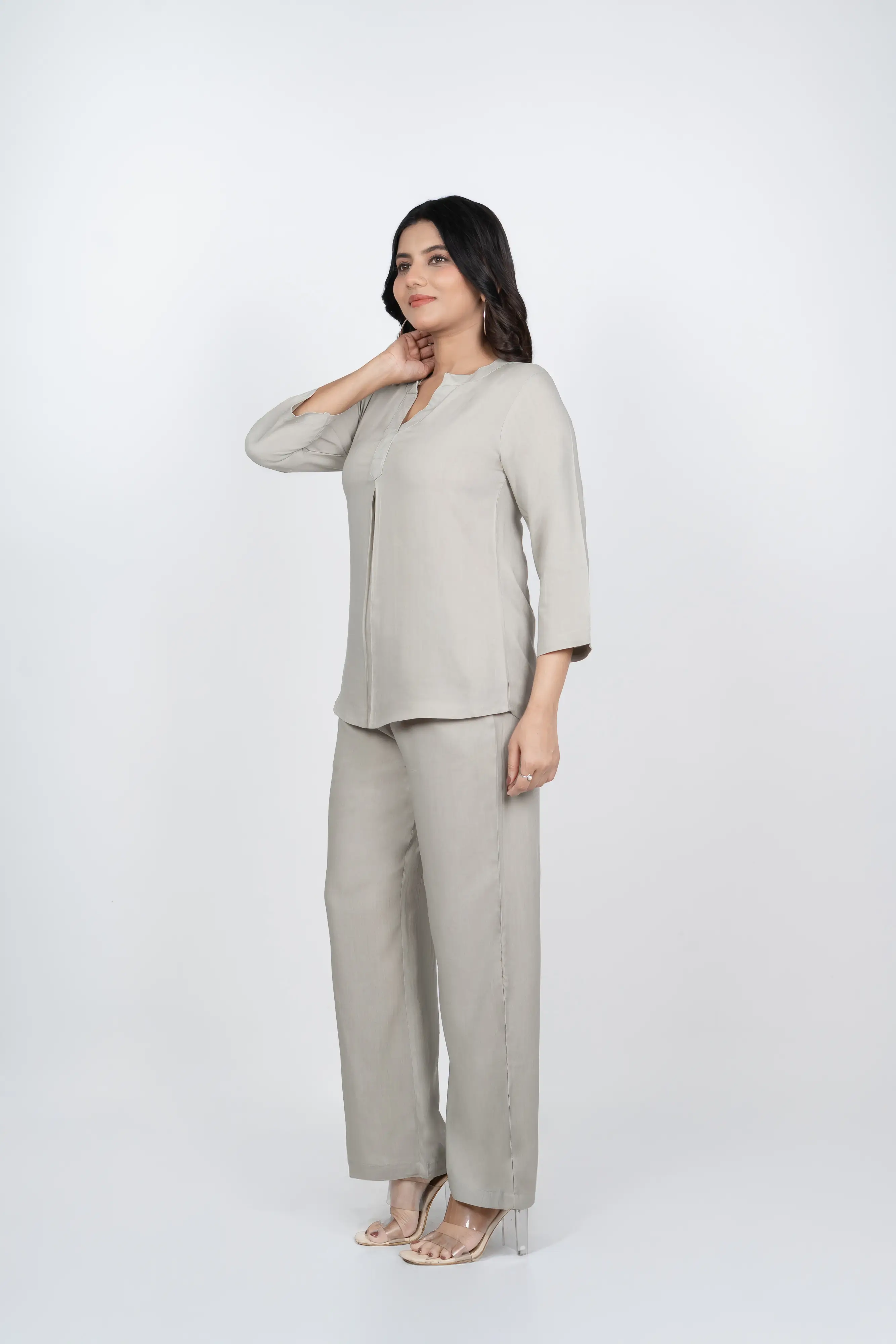 Grey Viscose co-ord set - Image 7