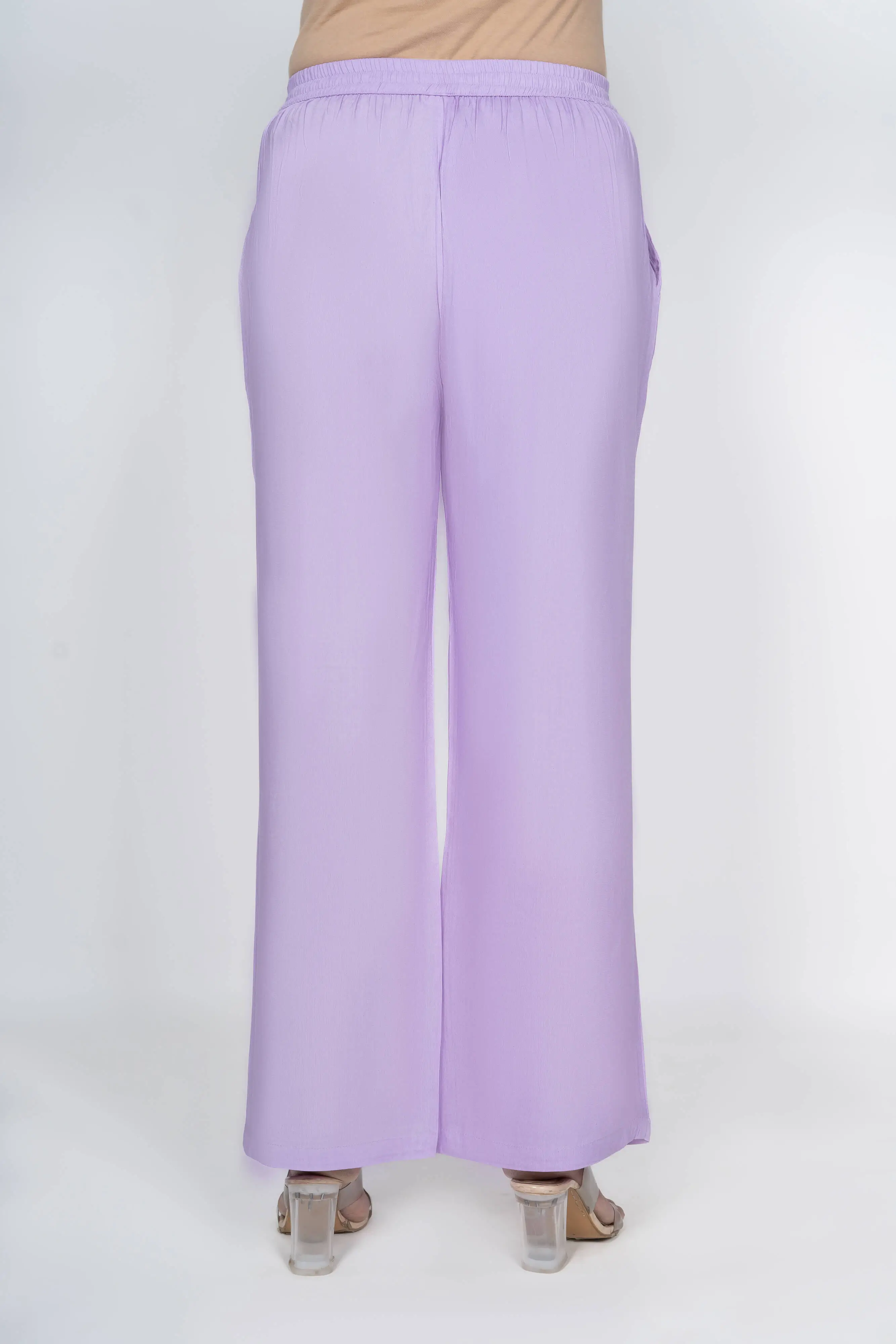 Lavender Solid Palazzo - Image 4