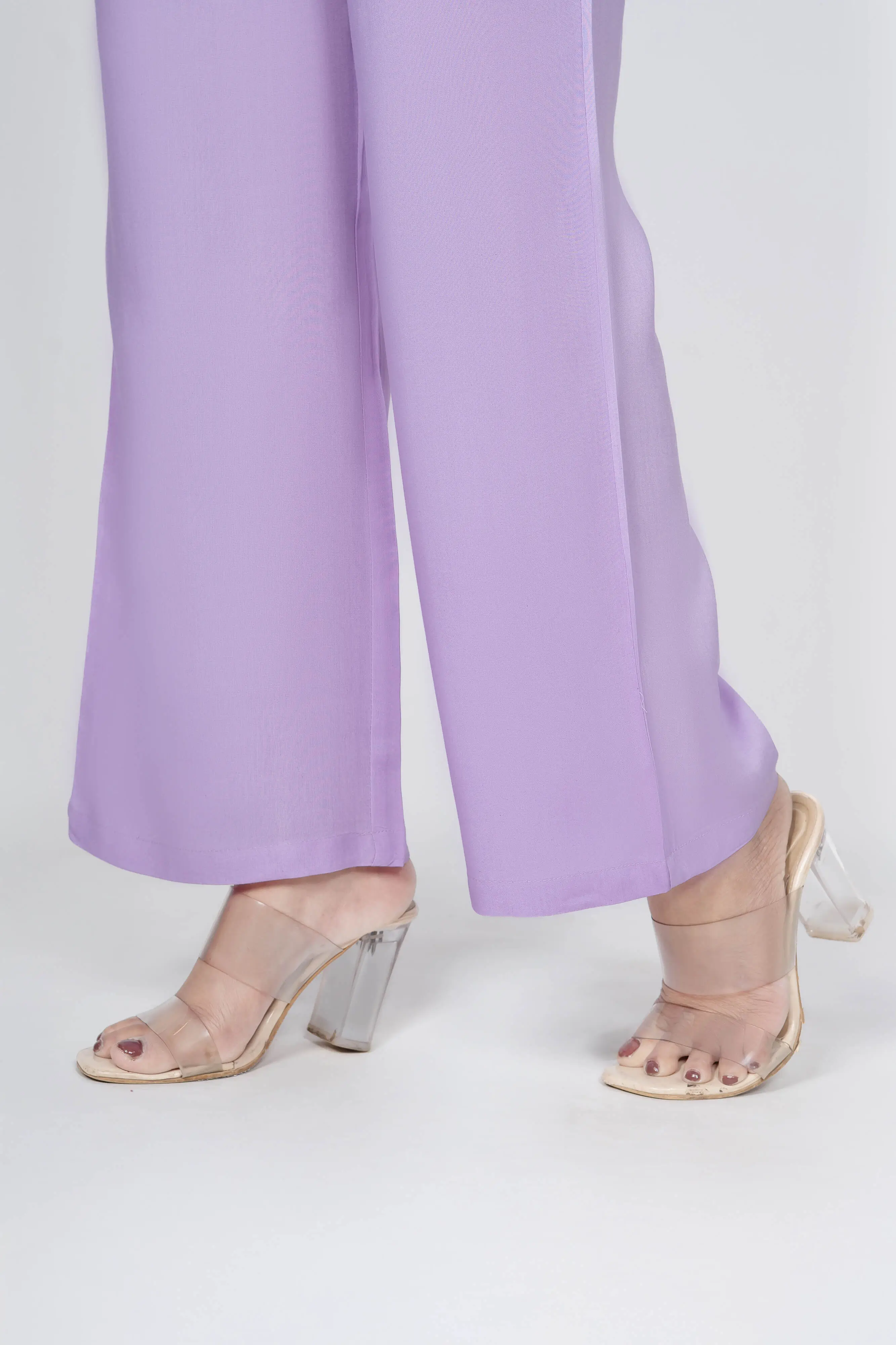 Lavender Solid Palazzo - Image 9