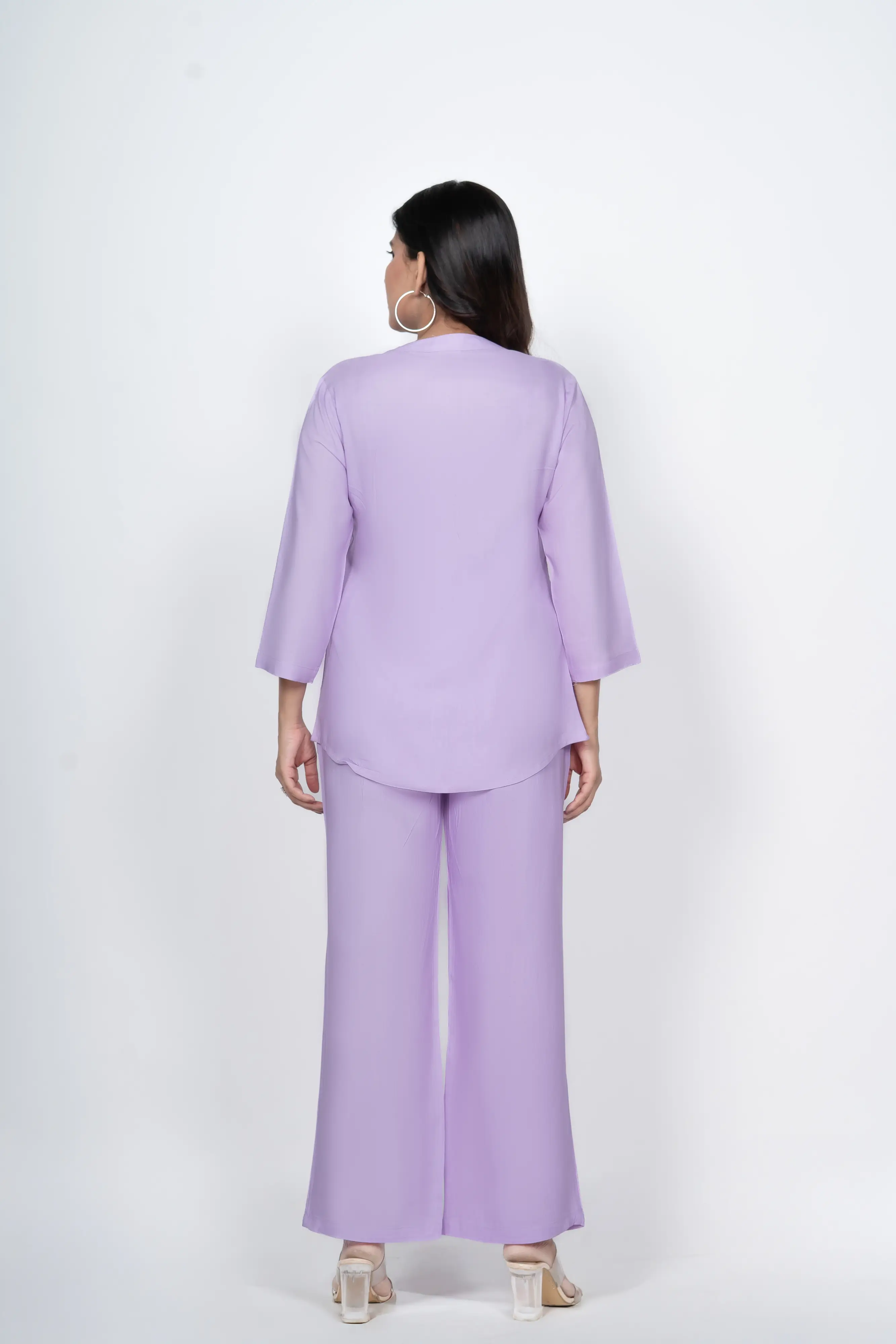 Lavender Viscose co-ord set - Image 4