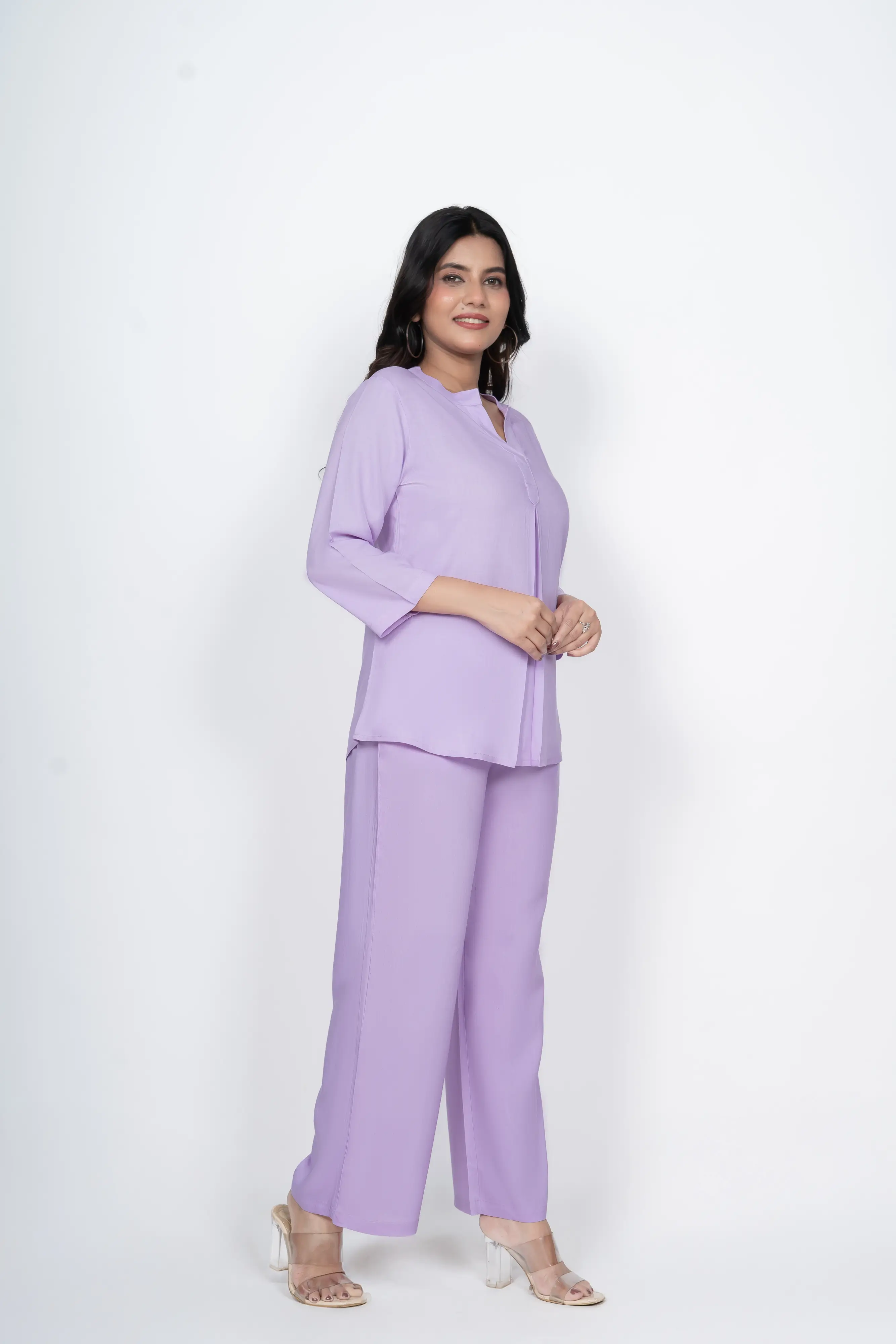 Lavender Viscose co-ord set - Image 6