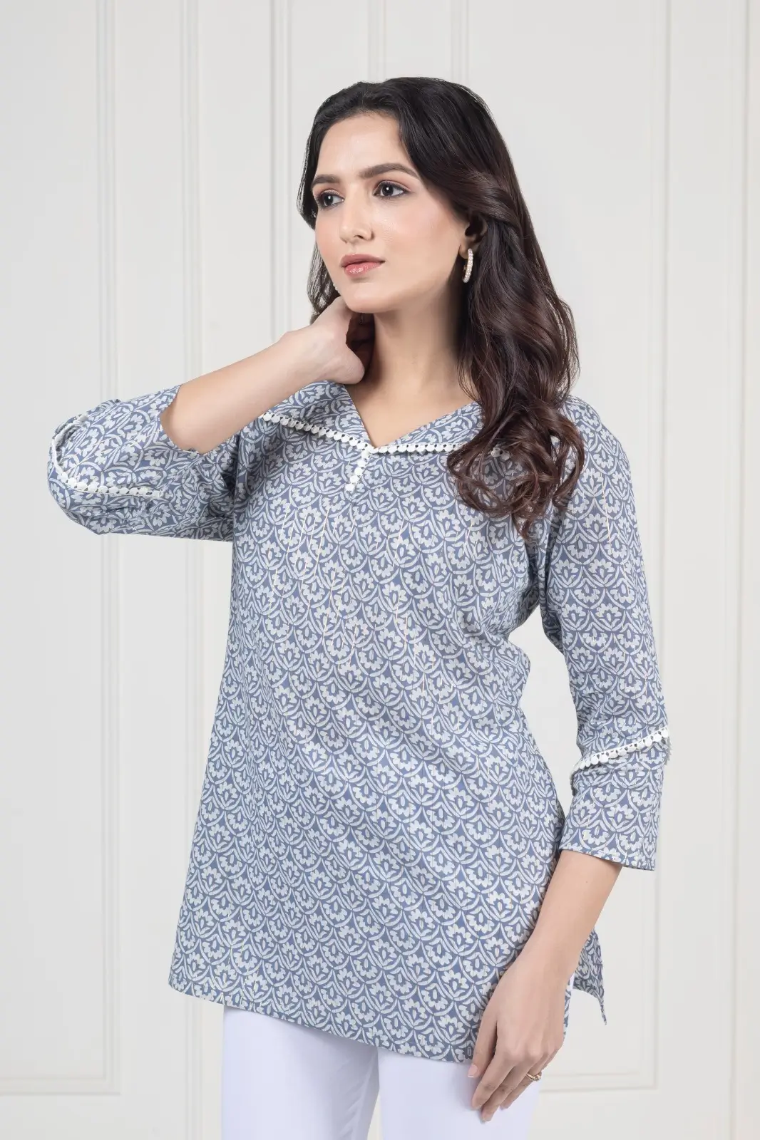Mess Grey Straight Kurti - Image 7