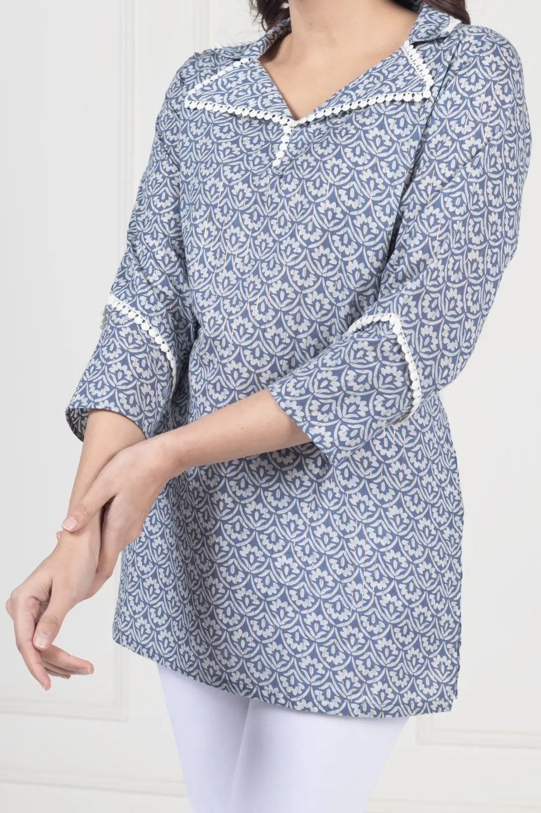 Mess Grey Straight Kurti - Image 9