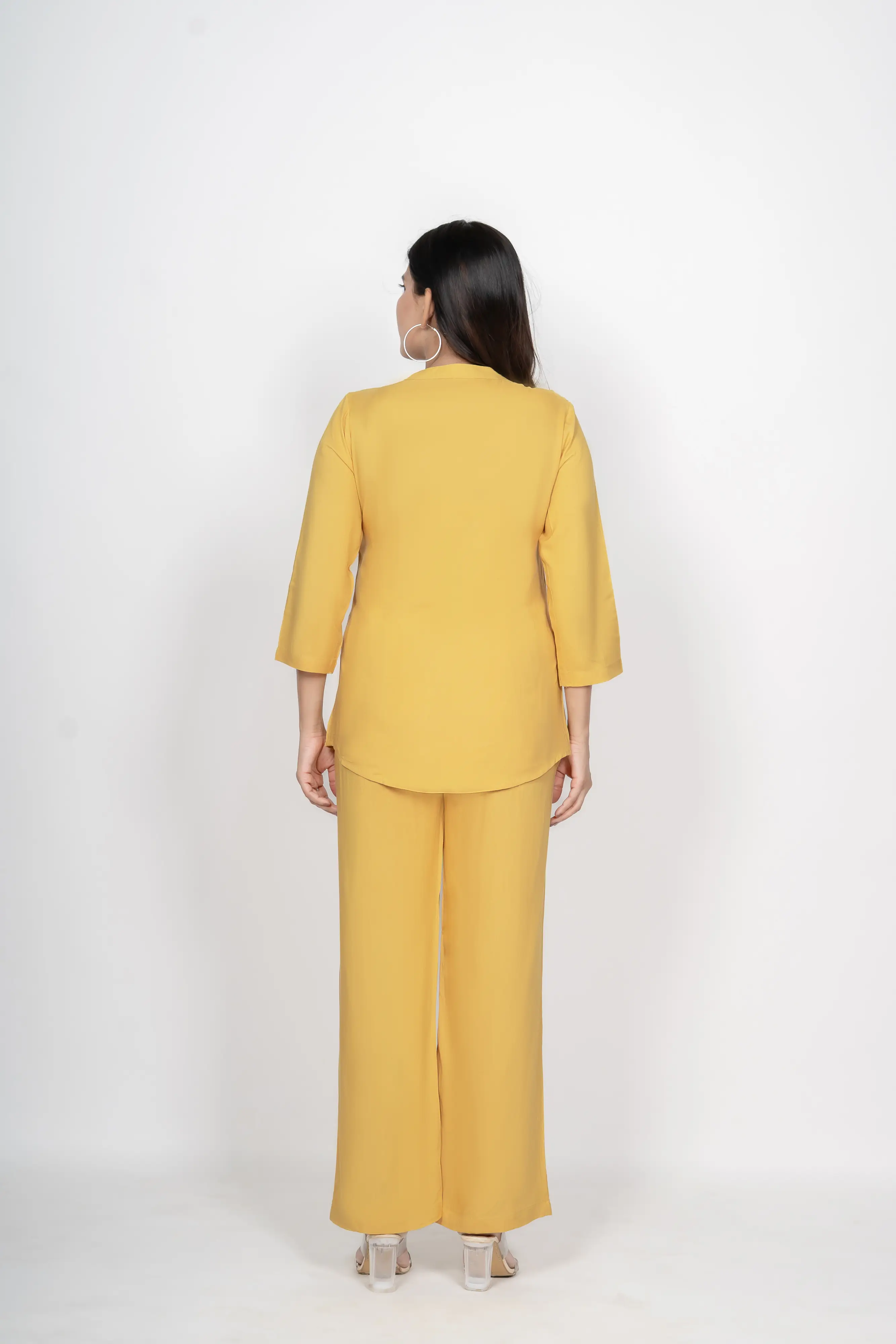 Mustard Viscose co-ord set - Image 4