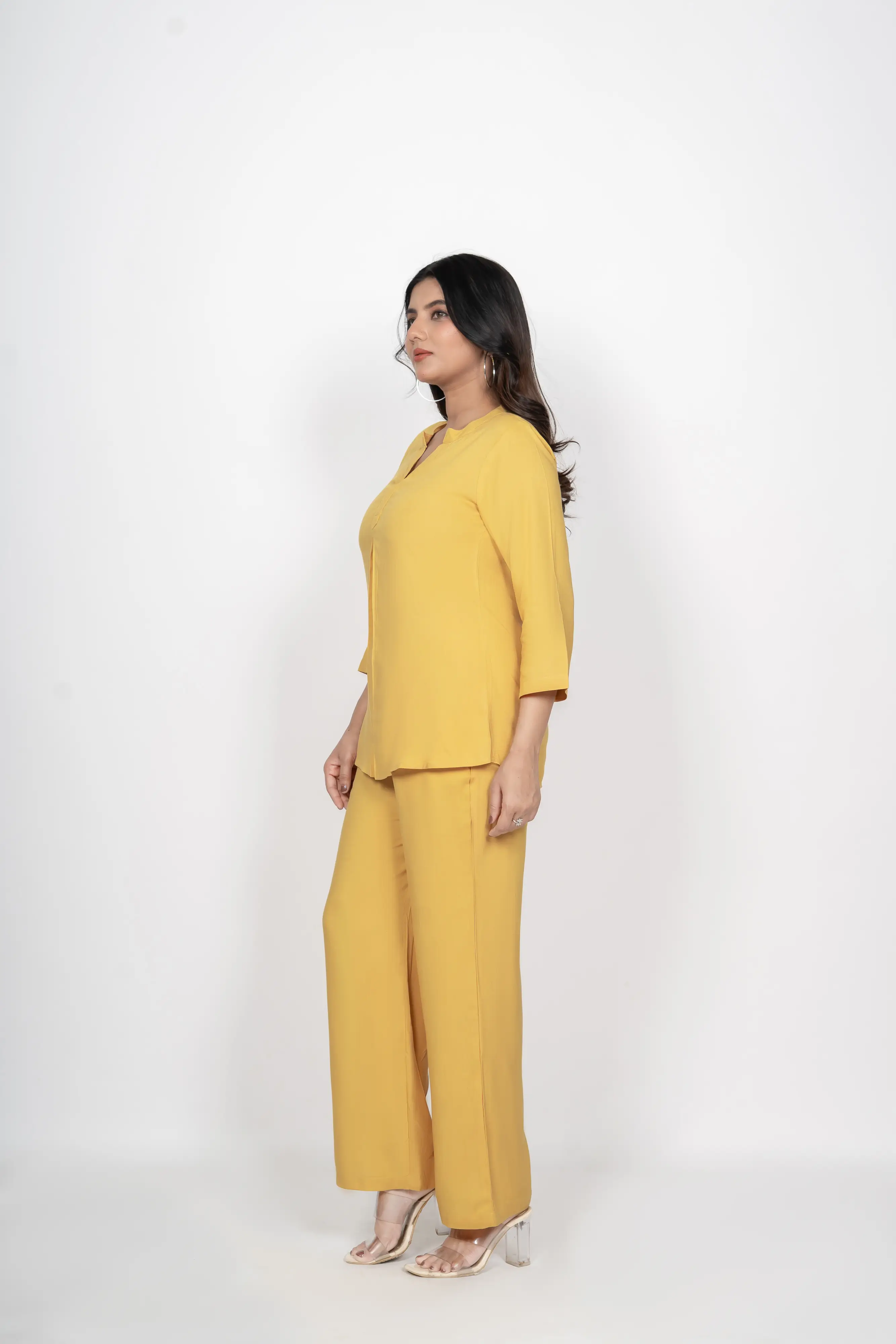 Mustard Viscose co-ord set - Image 6