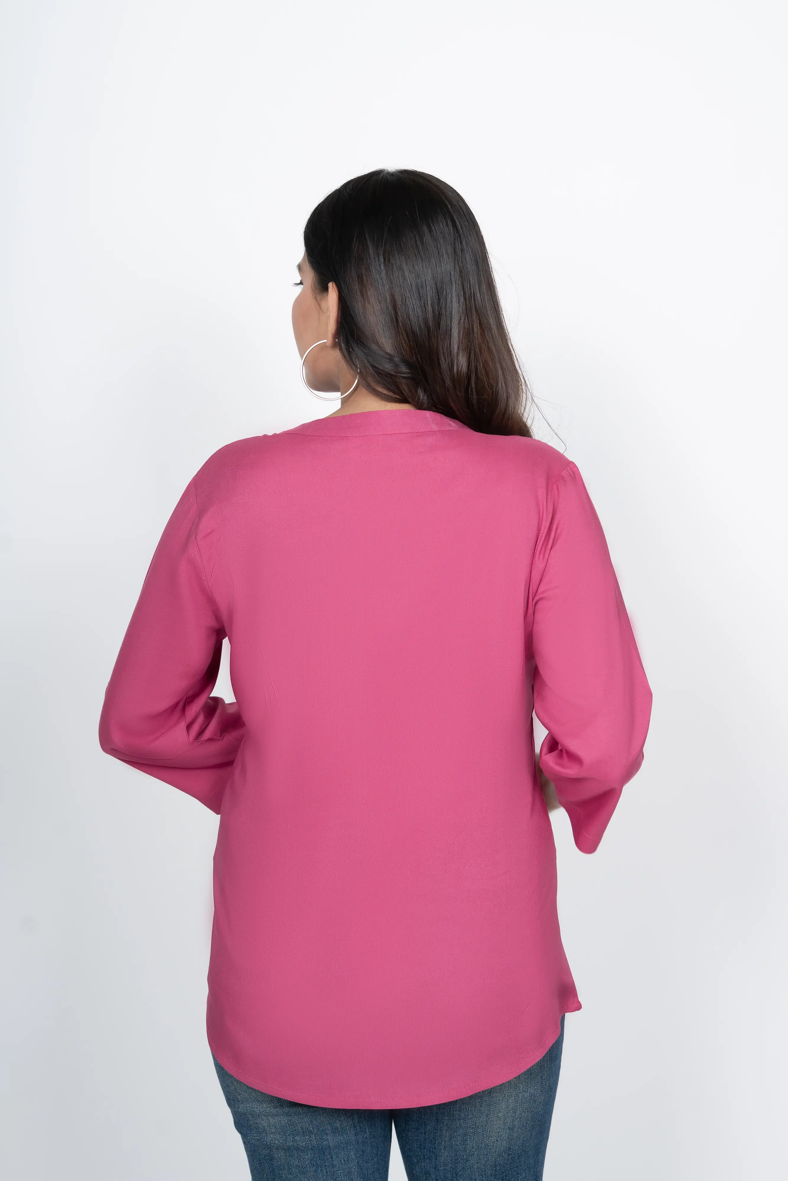 Onion Viscose Pleated Top - Image 4