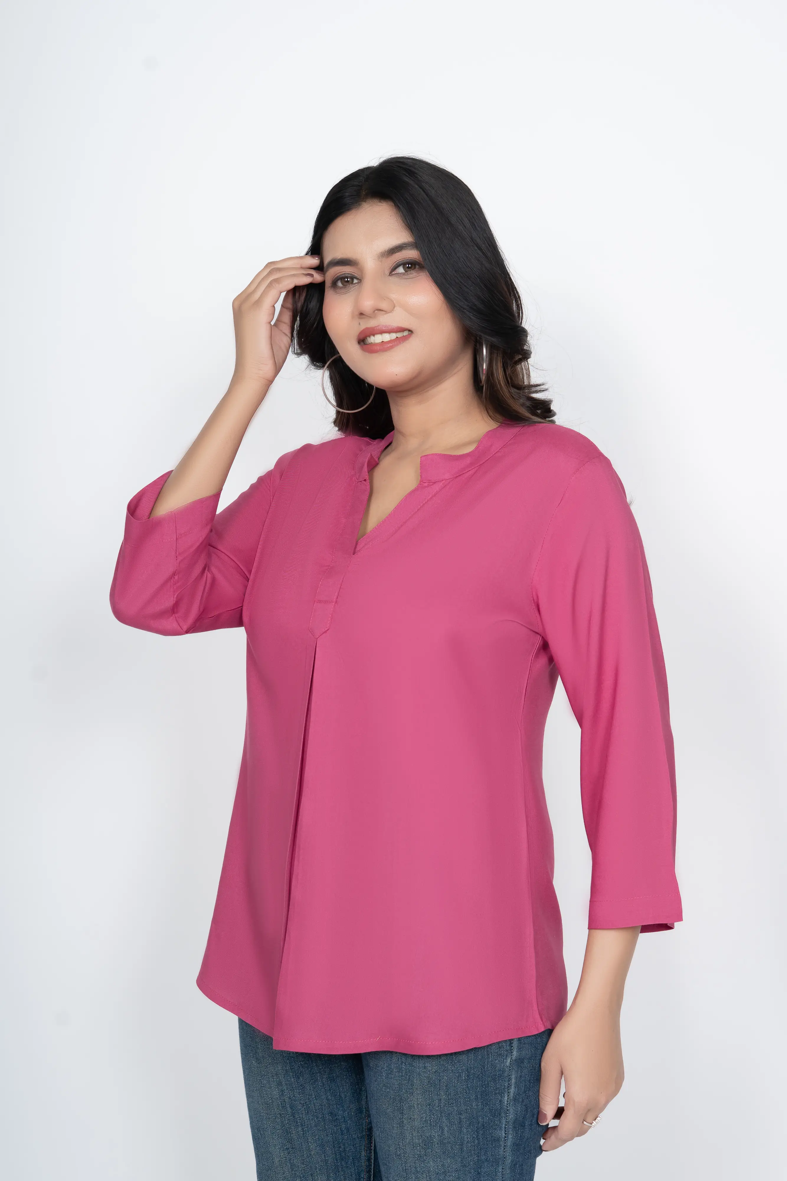 Onion Viscose Pleated Top - Image 7
