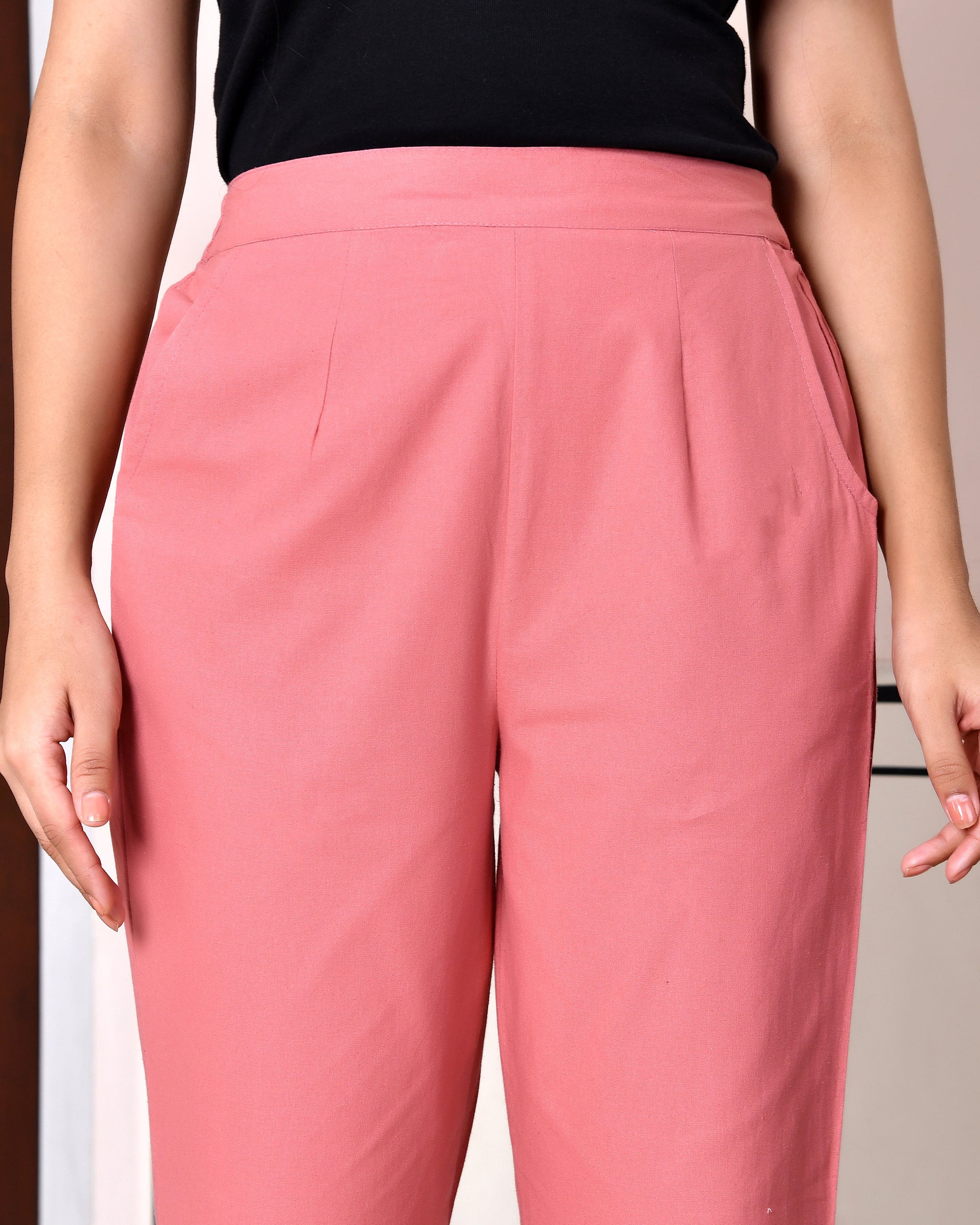 PEACH BLOSSOM AIRY LINEN PANTS - Image 10