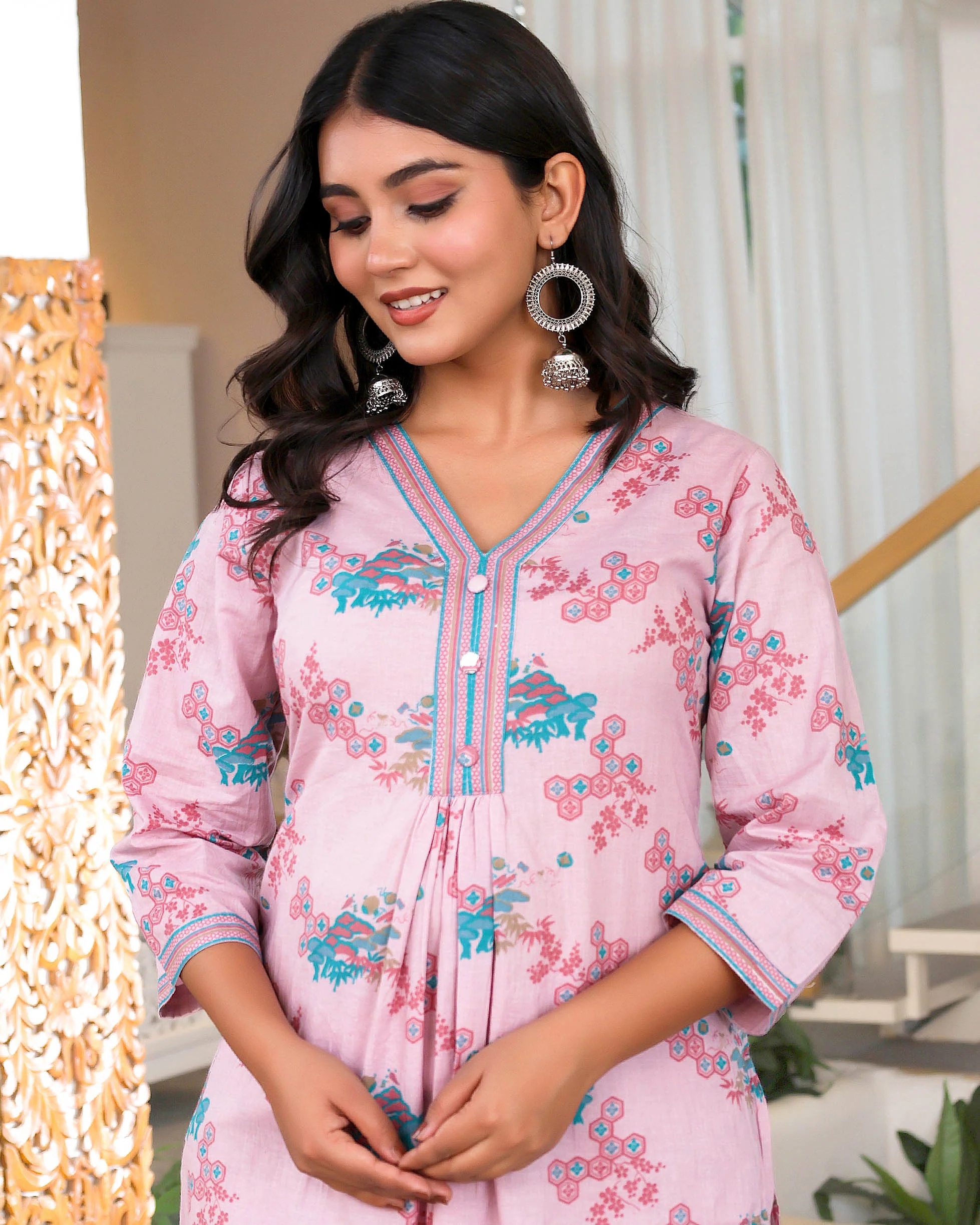 Pink Chemistry Printed Long Co-ords Sets - Image 3