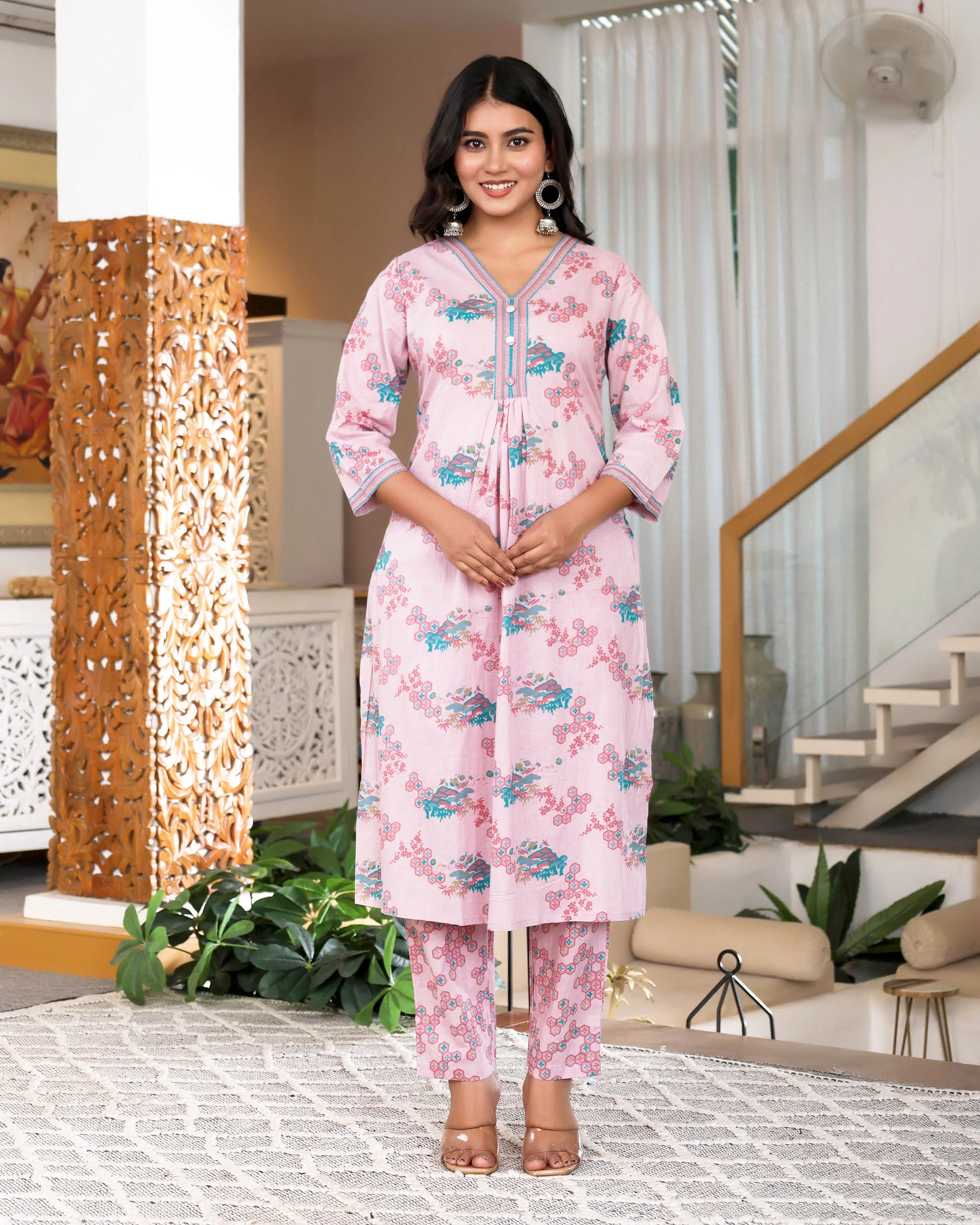 Pink Chemistry Printed Long Co-ords Sets - Image 8