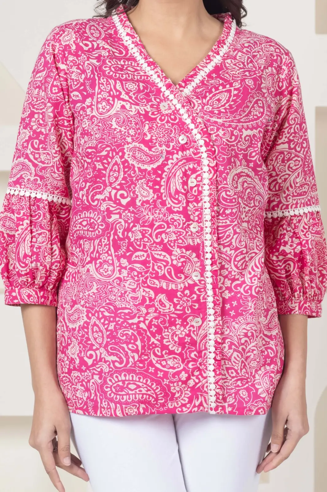 Pink Paisley Top - Image 3