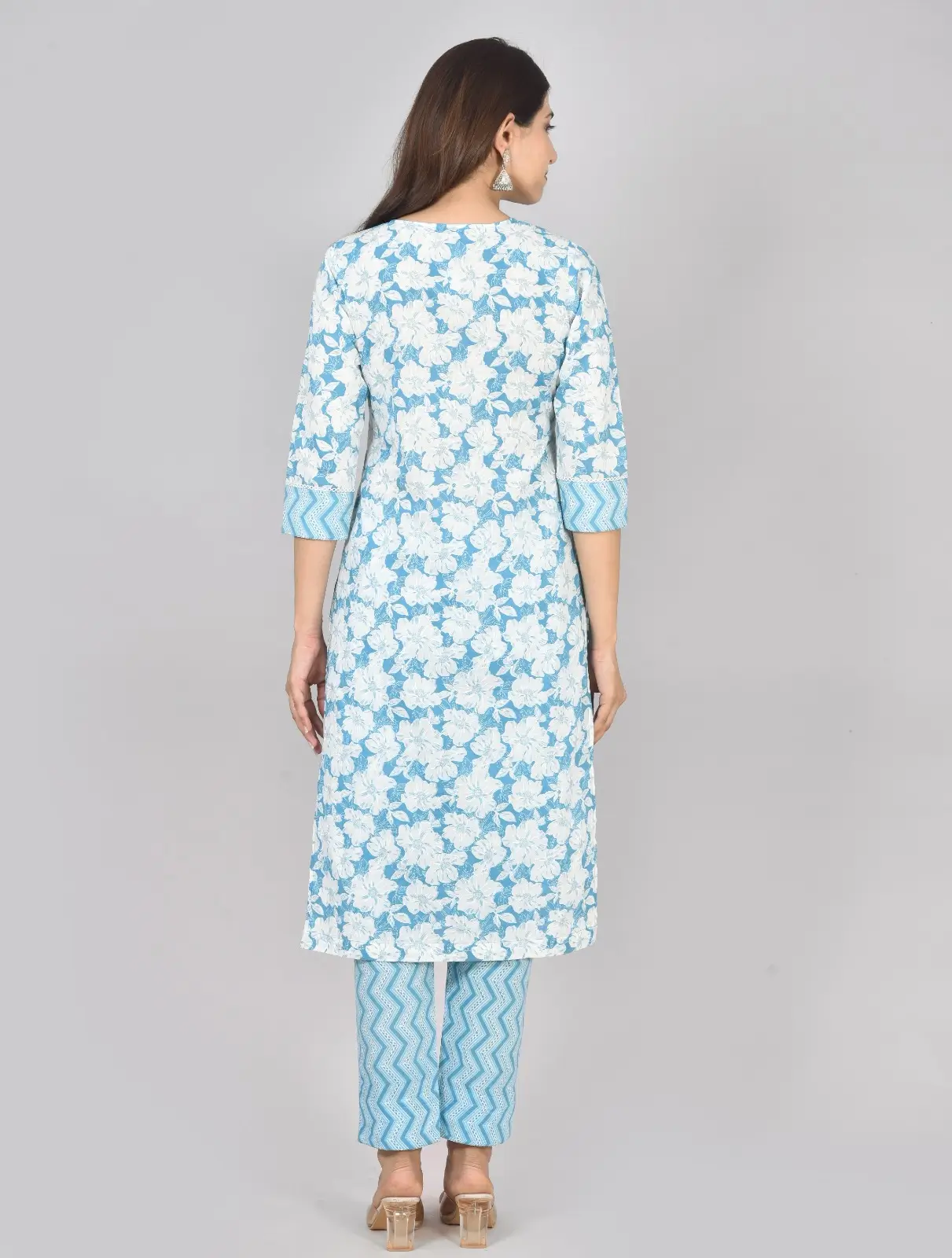 Sky Blue Kurti Set - Image 4