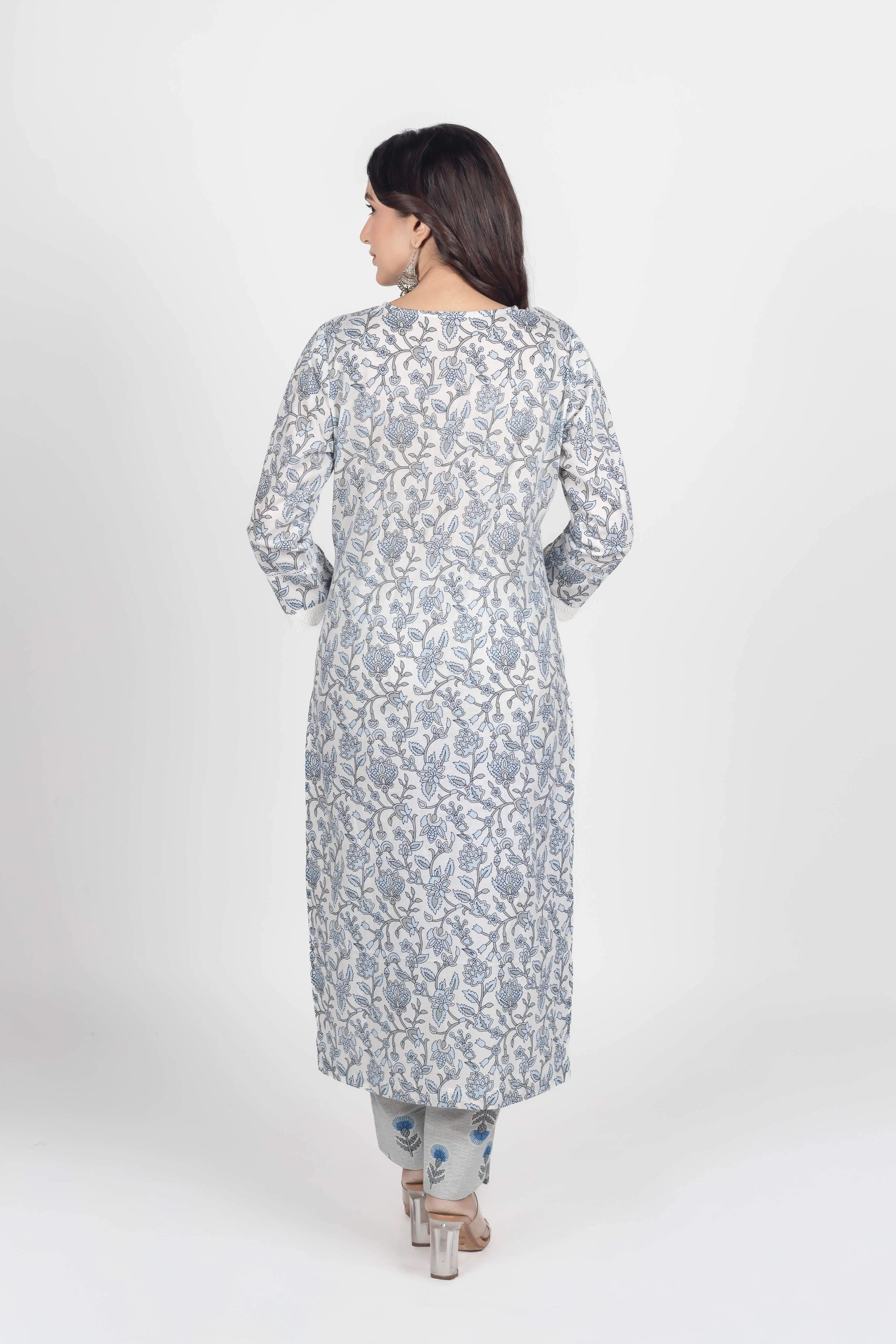 Flower Print Kurti set - Image 4