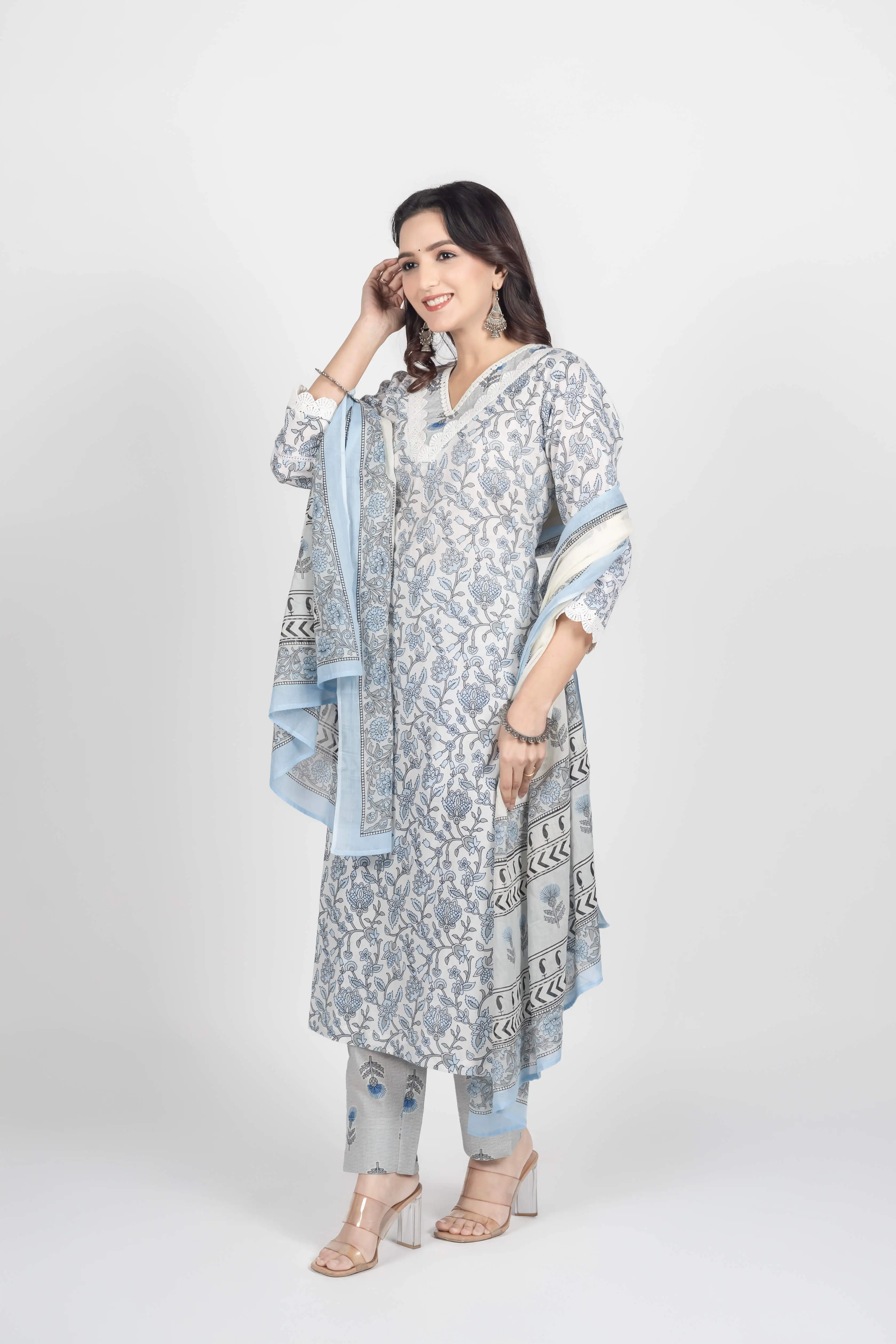 Flower Print Kurti set - Image 6