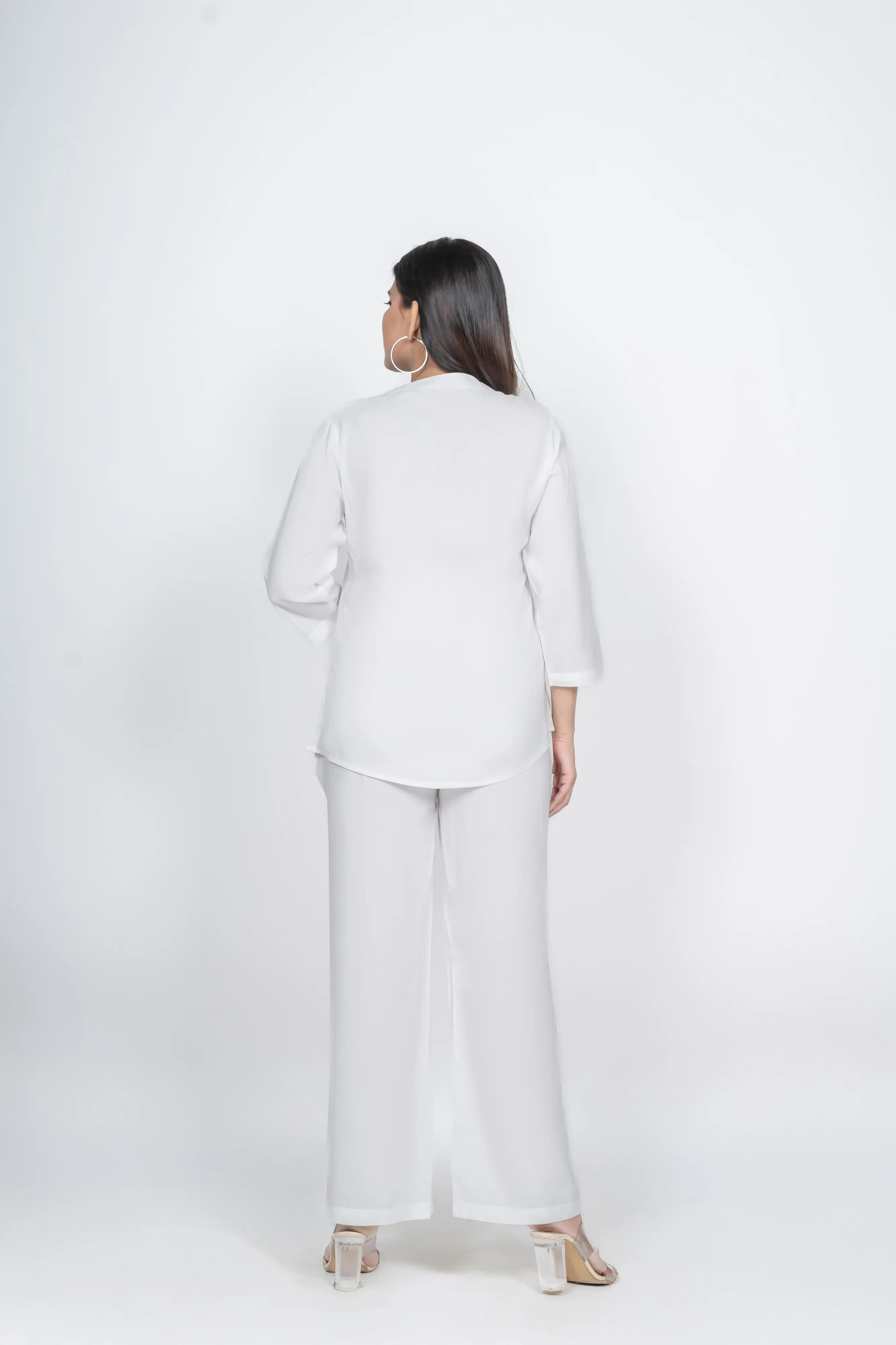 White Viscose co-ord set - Image 4