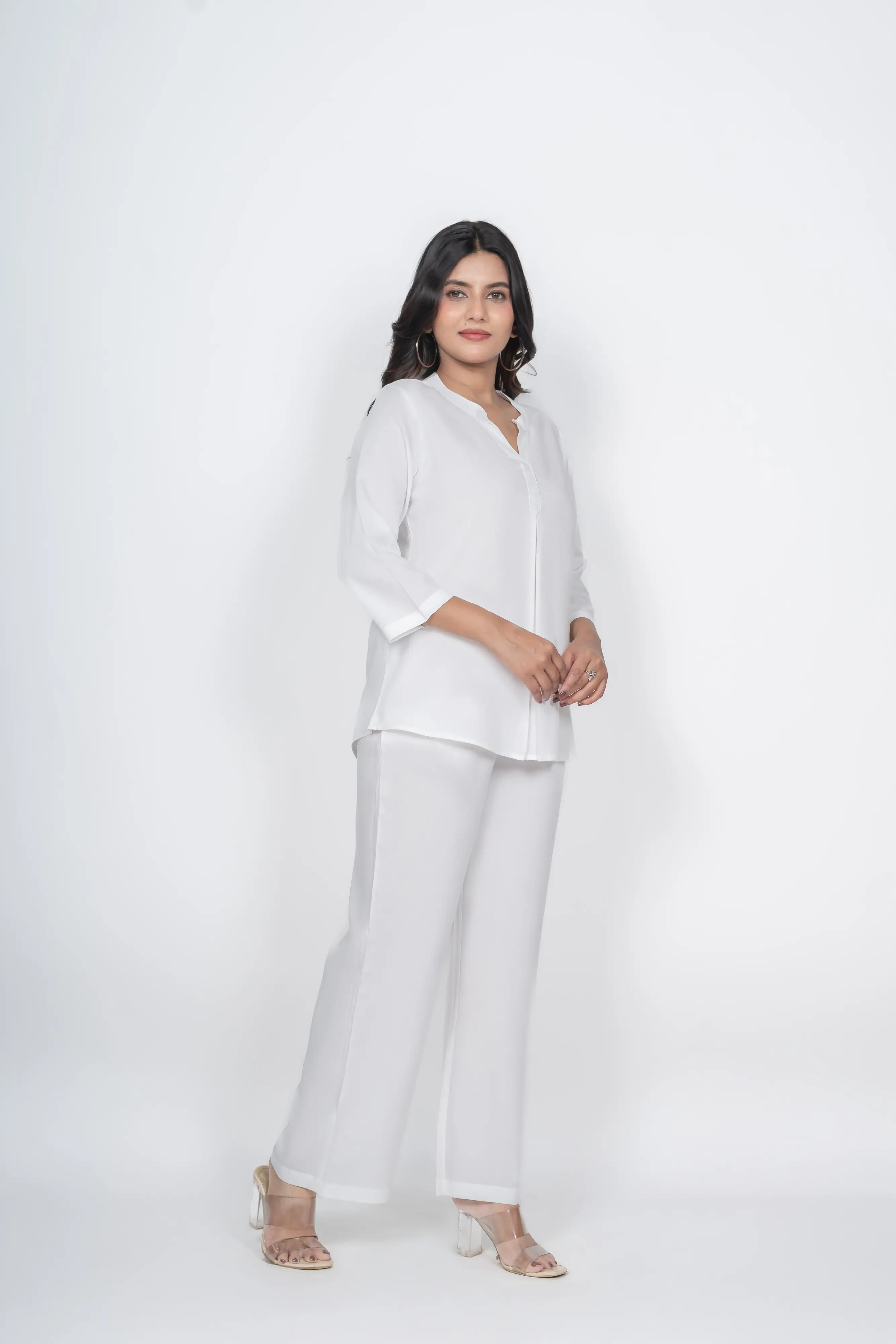 White Viscose co-ord set - Image 6